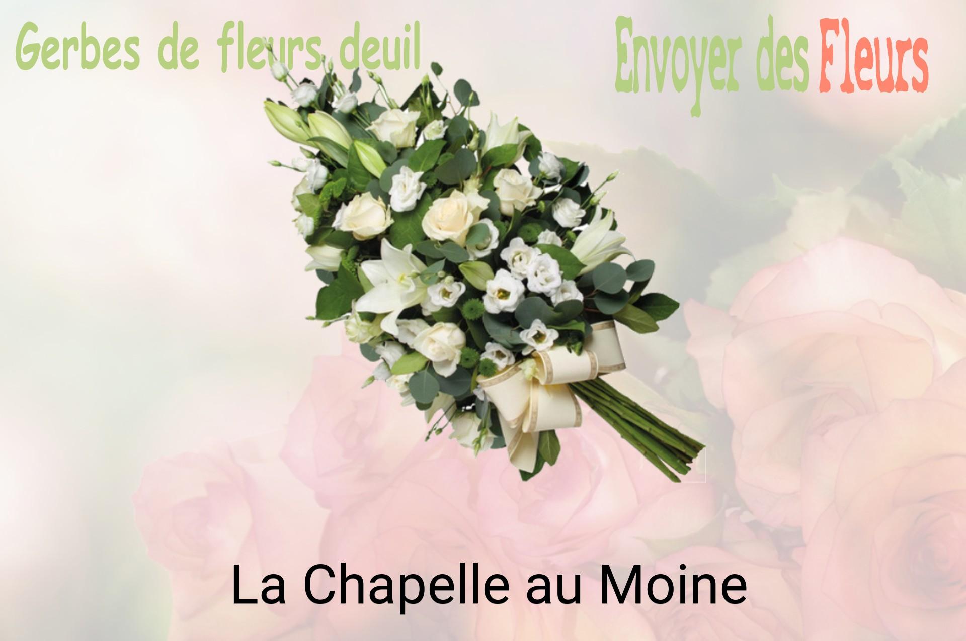 Gerbe de fleurs de deuil livrée à La Chapelle-au-Moine